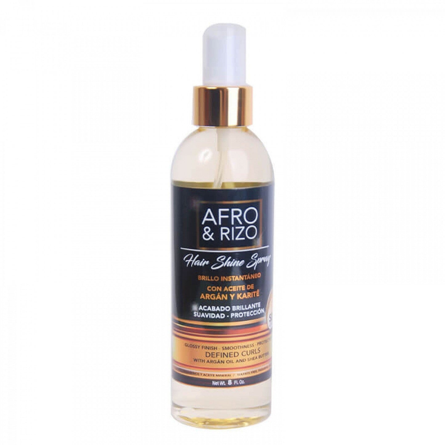 Afro & Rizo Brillo en spray 8oz / 236ml (Polisher) DominicanCurls 