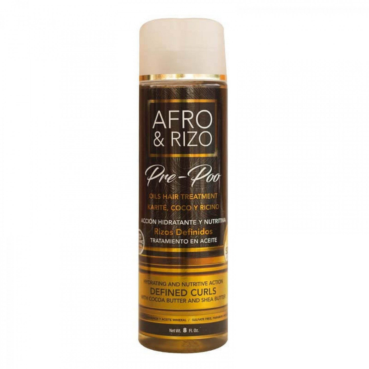 Afro & Rizo Pre-poo & 8oz / 236ml (Oil Treatment) DominicanCurls 