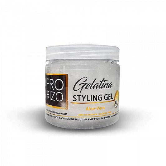 Afro & Rizo Gelatna con Aloe-Vera 16oz / 450ml (Styling gel) DominicanCurls 