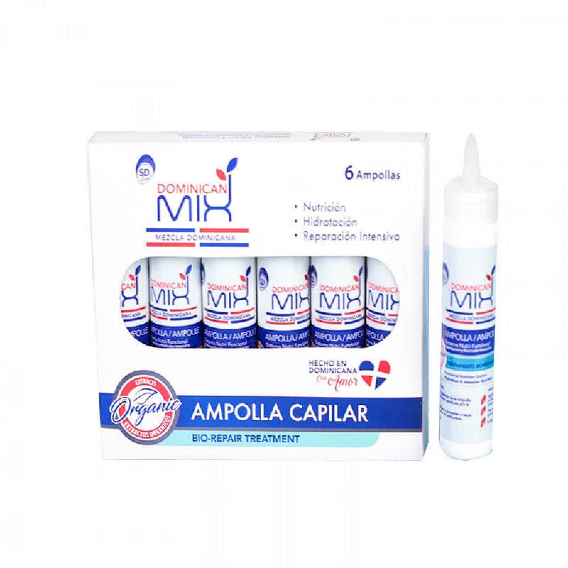 Dominican Mix Caja de Ampolla 6/1 (1 doos met 6 ampullen) Haarverzorging DominicanCurls 